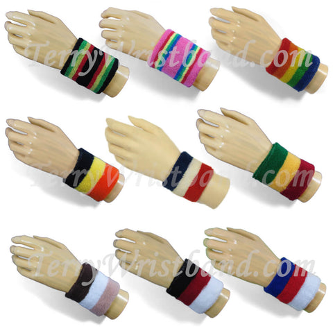 3 colored 2.5" Wristband