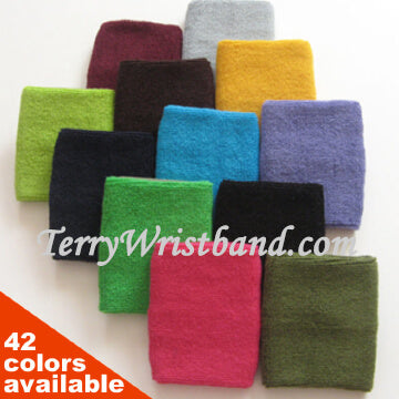 4inch Solid Mens wrist sweatband