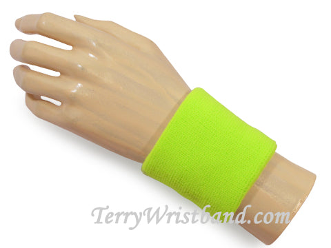 Athletic Exercise Neon Green 2.5 inch Nylon Wristband
