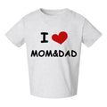 Toddler Cotton Jersey Short Sleeve T-Shirt Printed - I Love Mom & Dad