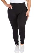 YELETE Women's High Rise Casual Leggings, Black (L/XL), (XL/2XL)