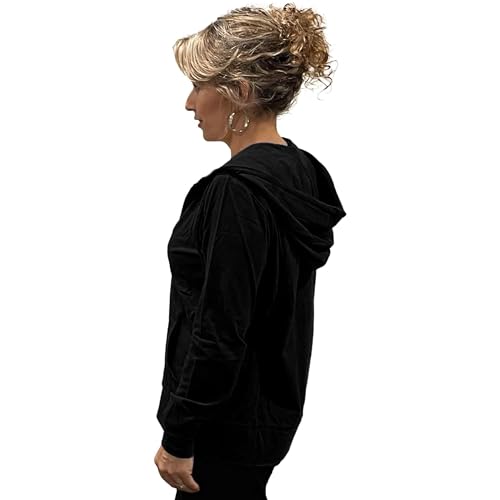 Women's Active Casual Thin Cotton Zip Up Hoodie Jacket