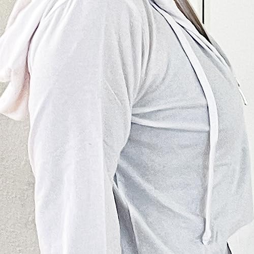 Women's Active Casual Thin Cotton Zip Up Hoodie Jacket