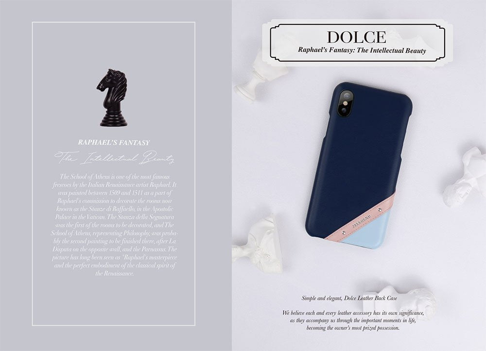 JTLEGEND Exquisite Fashionable Style iPhone Dolce Cowhide Leather Back Case for Apple iPhone X