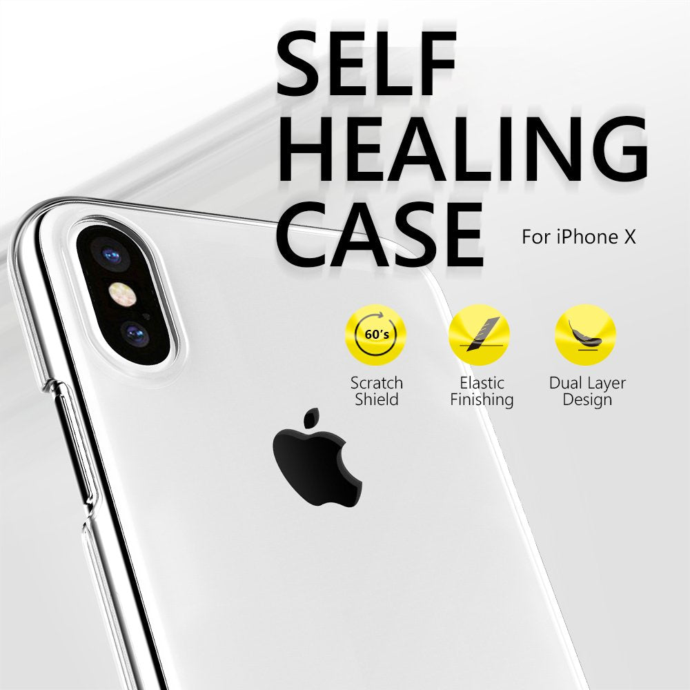 JTLEGEND iPhone X Self-Healing Ultra Slim Protection Case for Apple iPhone X