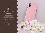 JTLEGEND iPhone X Exquisite Sffiano Cowhide Genuine Leather Back Case for Apple iPhone X