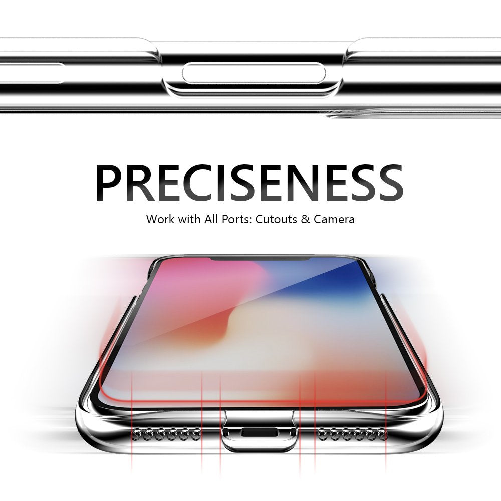 JTLEGEND iPhone X Self-Healing Ultra Slim Protection Case for Apple iPhone X