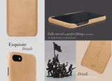 JTLEGEND iPhone X Cordwainer Classic Nubuck Leather Back Case for Apple iPhone X