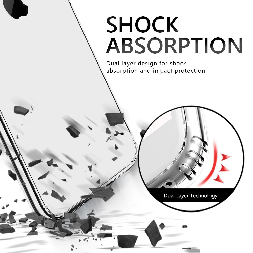 JTLEGEND iPhone X Ultra Hybrid Cushion Basic Case and Hybrid Drop Protection for Apple iPhone X