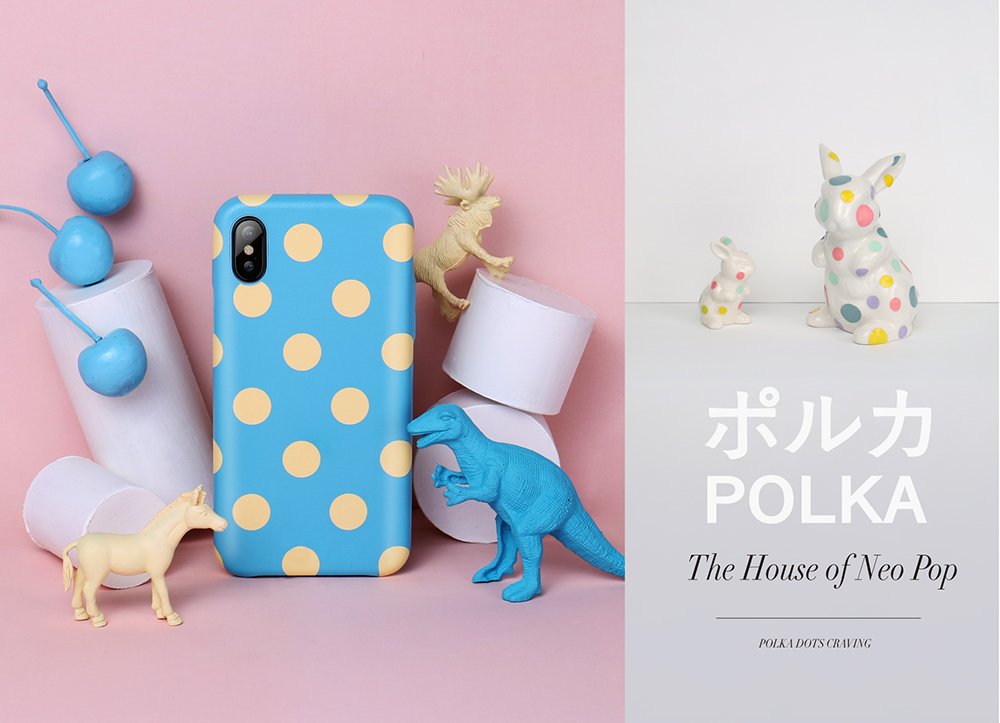 JTLEGEND iPhone X Exquisite Polka PU Genuine Leather Back Case for Apple iPhone X