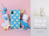 JTLEGEND iPhone X Exquisite Polka PU Genuine Leather Back Case for Apple iPhone X