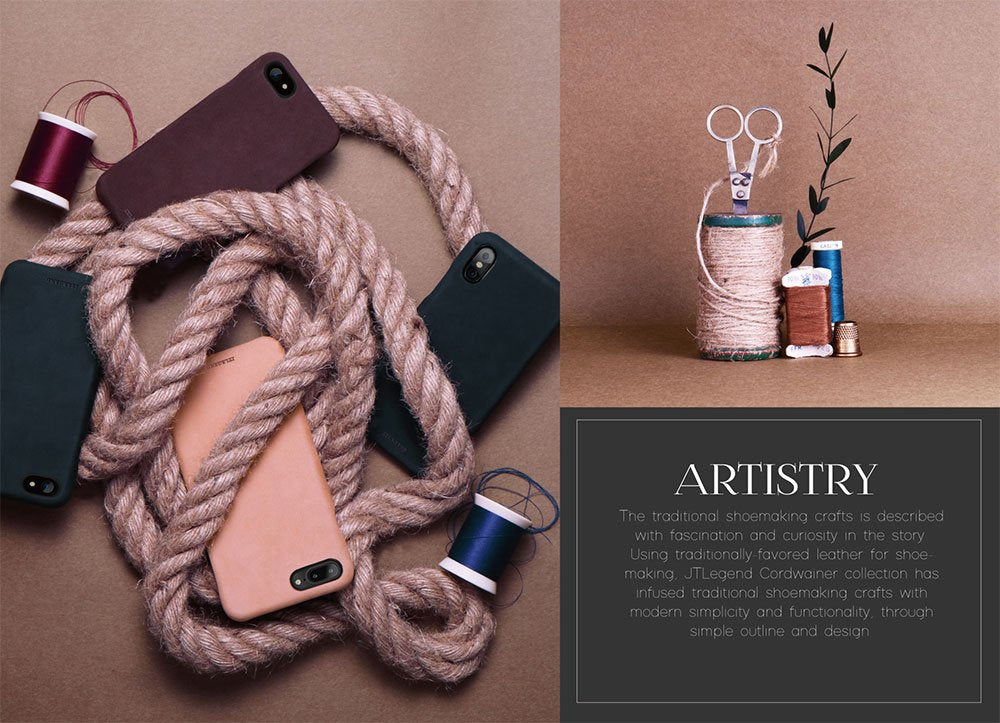 JTLEGEND iPhone X Cordwainer Classic Nubuck Leather Back Case for Apple iPhone X