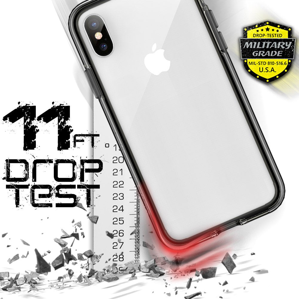 JTLEGEND iPhone X Ultra Slim Hybrid Elite Protection Case for Apple iPhone X