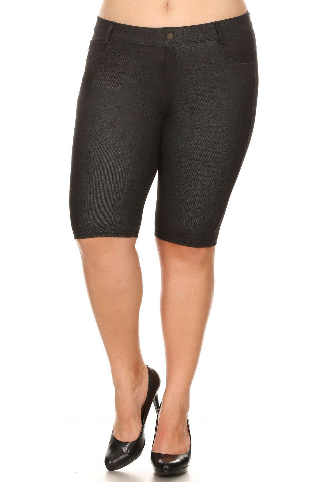 YELETE Women's Ultra Soft Classic Bermuda Shorts Capris Full Lenth Jeggings