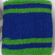 Fun 2 Color Sport Striped Wristband Sweatband