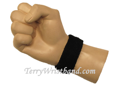 Black baby kids sport terry wristband