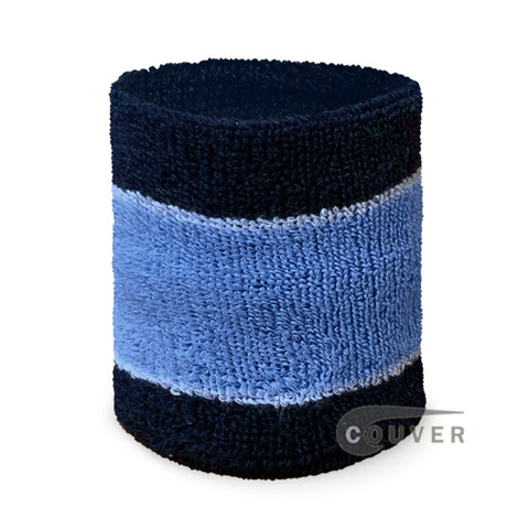 Navy carolina blue black 2color wristband sweatband