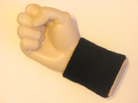 Black cheap terry wristband