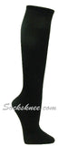 Black womens fashion casual dress knee socks