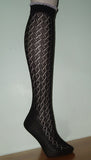 Black womens knee socks
