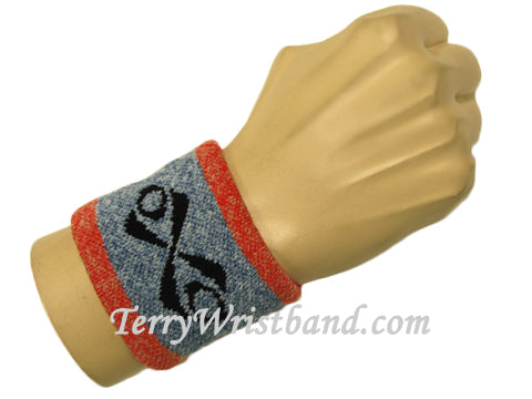 Urban Skater Wristband Blue with Pink trim for Youth Women
