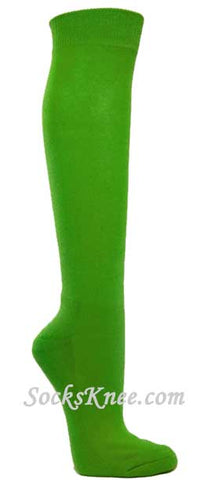 Bright green  athletic knee socks for sports