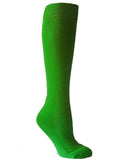 Bright green youth sports knee socks