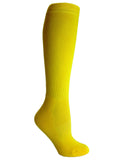 Bright yellow youth sports knee socks