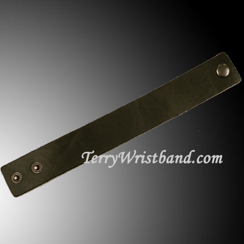 Dark Brown Leather Bracelet for Men 1.5IN Width 9IN Height