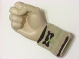 Beige brown camouflage terry wristband jacquard