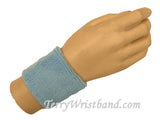 Carolina Blue youth wristband sweatband terry for sports