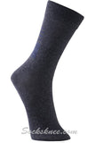Men's Charcoal Conference Lines Up Cotton Blended Dress Socks