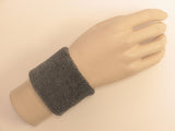 Charcoal youth wristband sweatband terry for sports