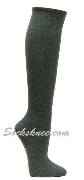 Charcoal womens fashion casual knee socks