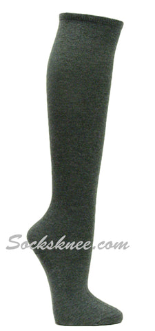 Charcoal womens fashion casual knee socks