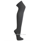 Charcoal Women Over knee Thigh high boot socks