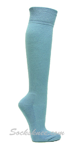 Carolina Blue High Quality Youth Sports Knee High Socks