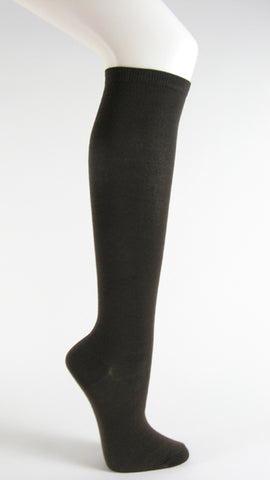 Dark Brown womens fashion casual dress knee socks