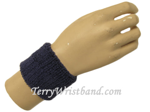 Dark purple cheap youth terry wristband