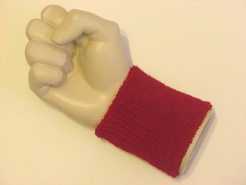 Dark red cheap terry wristband