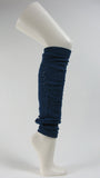 Grayish navy leg warmer hearts pattern lace
