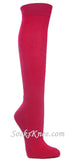 Hot pink athletic knee socks for sports
