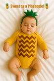 Golden Yellow Long Sleeve Baby Bodysuit for DIY Fruit Costume