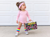 80s Workout Costume for Kids - Pink Top