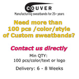 Pink Ribbon Sweatbands 2.5 Inch, Breast Cancer Awareness Wristbands for Sports and Walks, 1 Pair