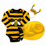 Baby Bee Costume: Soft Cotton Bodysuit Onesie