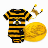 Baby Bee Costume: Soft Cotton Bodysuit Onesie