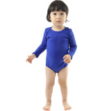 Plain blue bodysuit infant