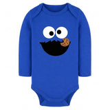 Blue Monster Face Kids Shirt or Baby Bodysuit - Halloween Costume Top