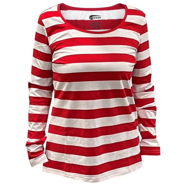 Wenda Where's Waldo red white striped shirt only
